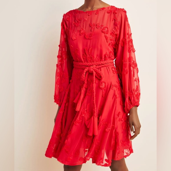 Anthropologie Dresses & Skirts - Anthropologie Mare Mare Textured Floral Dress Sz S EUC